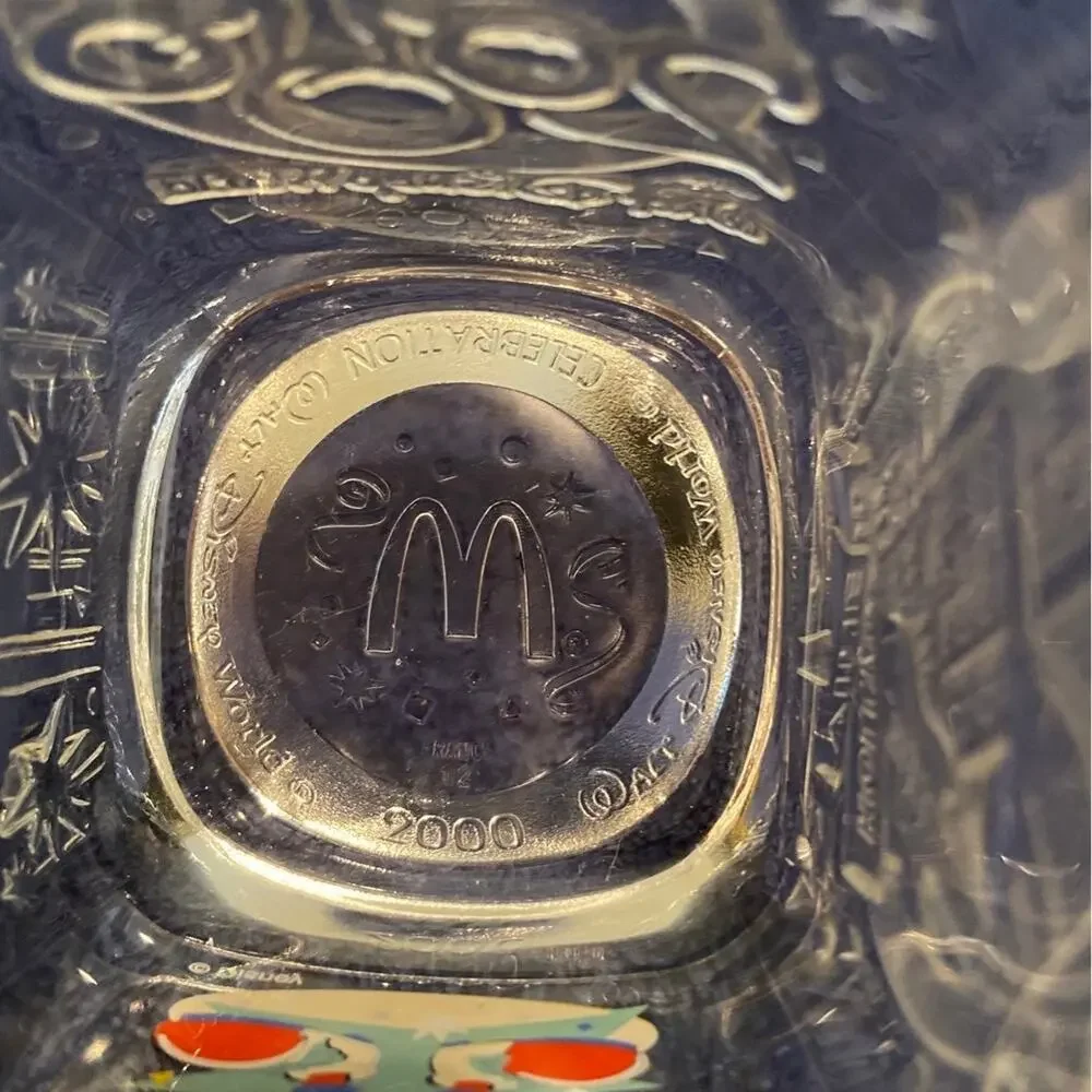 Vintage Disney World McDonald's Millennium Year 2000 Collector Glasses